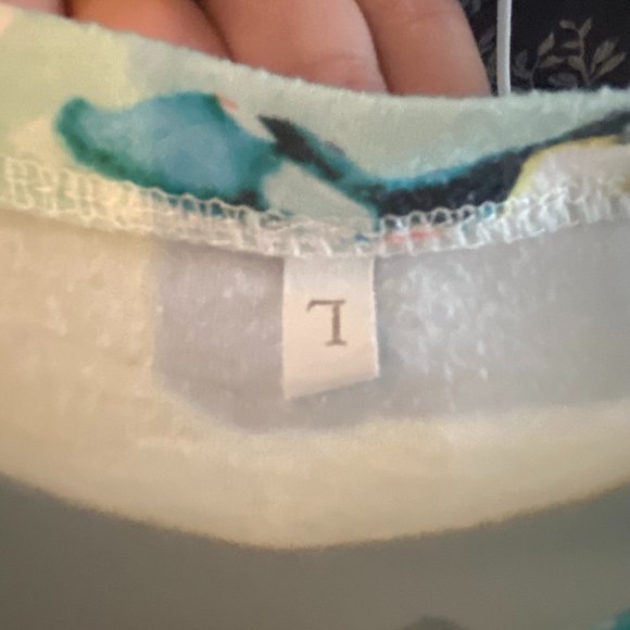 *3/$30* Girl's Size L Empire Waist Short Sleeve Summer Maxi Dress Blue - Picture 6 of 7